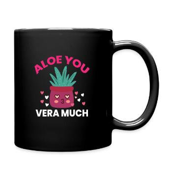 Aloe You Vera Much Aloe Vera Heilpflanze - Tasse einfarbig - Schwarz - Rechts