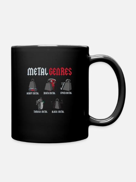 Metal Genres Rockmusik Rock Hardrock - Mug uni - noir