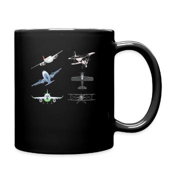 Modell Fliegen Mit Leidenschaft Und Spaß Für Fans - Tasse einfarbig - Schwarz - Rechts