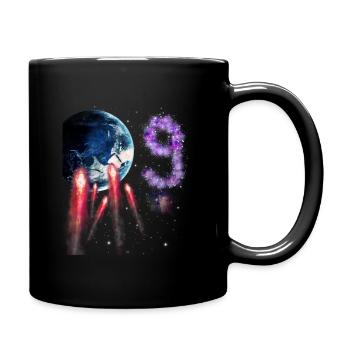 9ème anniversaire - Mug uni - noir - Droite