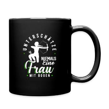 Tir à l’arc - Mug uni - noir - Droite