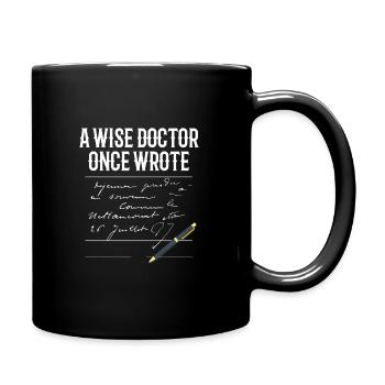 A Wise Doctor Once Wrote Doctor Funny - Full Colour Mug - black - Right