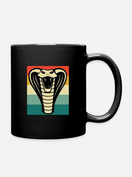 Kobra - Tasse einfarbig - Schwarz