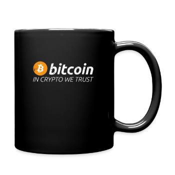 Bitcoin In Crypto We Trust Cryptocurrency Mining - Mug uni - noir - Droite