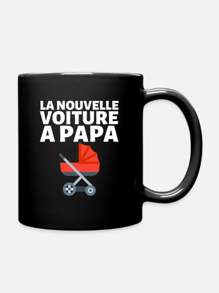 La Nouvelle Voiture De Papa Humour Futur Papa - Mug uni - noir