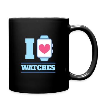 I Love Watches montre montre montre bracelet - Mug uni - noir - Droite