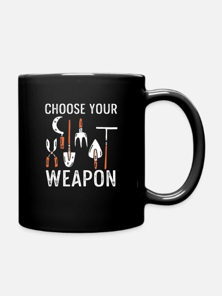 Gärtner - Tasse einfarbig - Schwarz