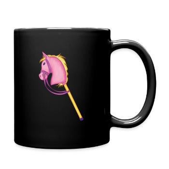 Buntes Steckenpferd Cool Hobby Horse Cadeaux - Mug uni - noir - Droite