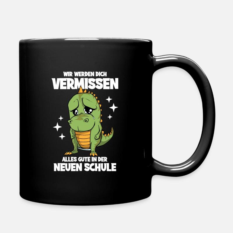 Schulwechsel Abschied Schüler Verlassen der Schule - Tasse einfarbig - Schwarz