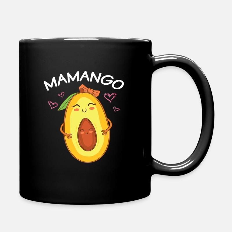 Mamango - Schwangerschaft verkünden - Tasse einfarbig - Schwarz