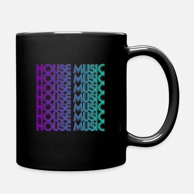 House Music Vaporwave Techno House Music EDM-Liebh - Mug uni - noir