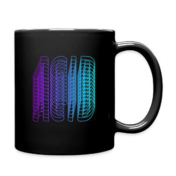 Acid House Vaporwave Techno House Music EDM-Liebha - Tasse einfarbig - Schwarz - Rechts