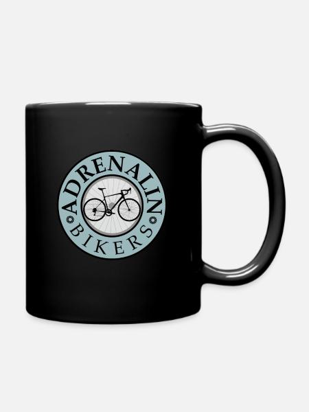Road Bike, Men, Cycling, Cycling, Gift - Full Colour Mug - black