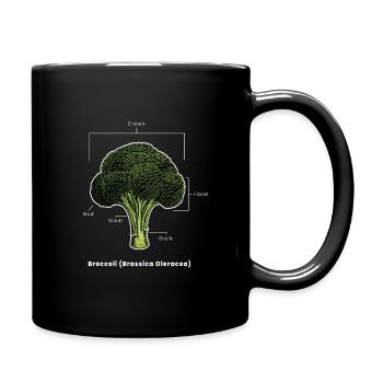Broccoli Vegan Légumes végétaliens - Mug uni - noir - Droite