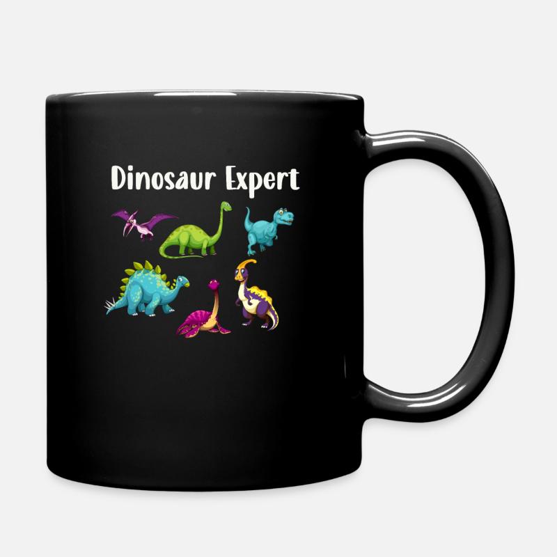 Dinosaurier Experte Dinosaurier Geschenk Kinder - Tasse einfarbig - Schwarz