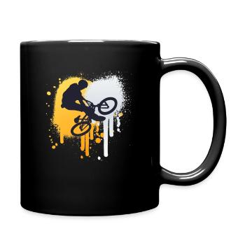 Vélo BMX Freestyle Enfant Ado - Mug uni - noir - Droite