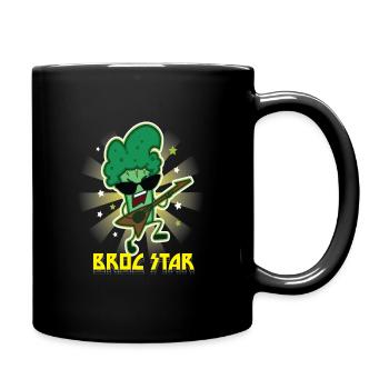 Broc Star Vegan Légumes végétaliens - Mug uni - noir - Droite
