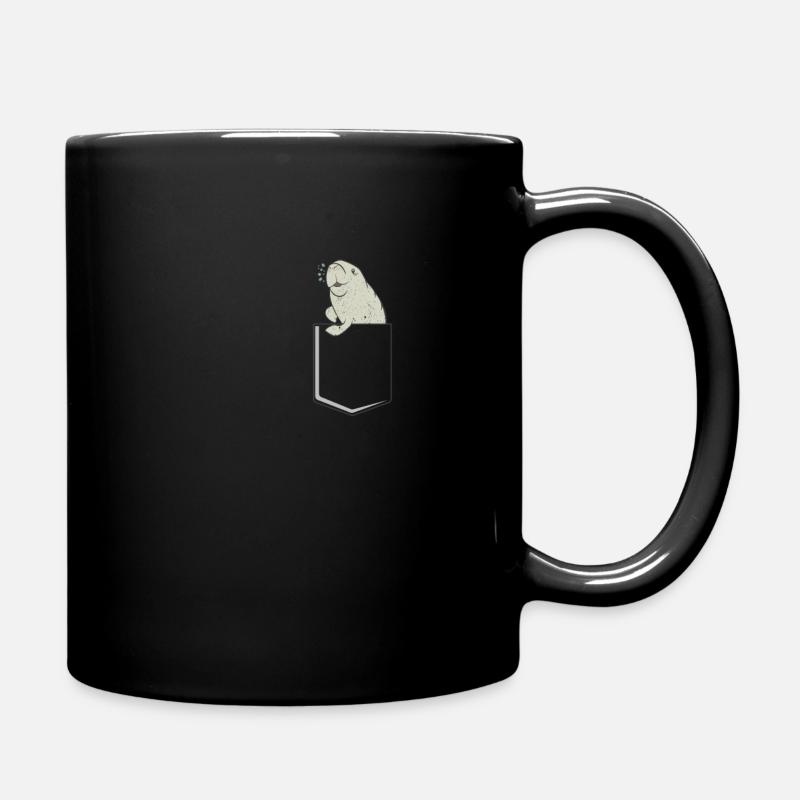 Manatee in einer Tasche liebemanatis Taschen Manat - Tasse einfarbig - Schwarz
