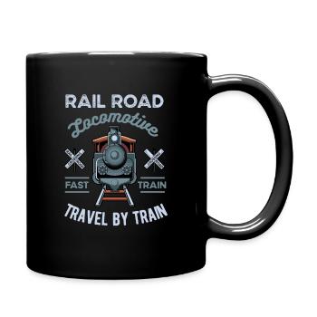 Zug - Tasse einfarbig - Schwarz - Rechts