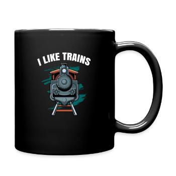 Zug - Tasse einfarbig - Schwarz - Rechts