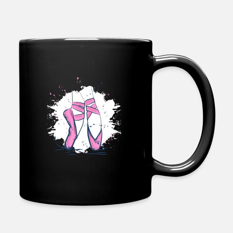 Balettschuhe Ballett Tanz Tänzer - Tasse einfarbig - Schwarz