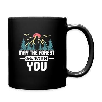 Glamping Camping with Style - Full Colour Mug - black - Right