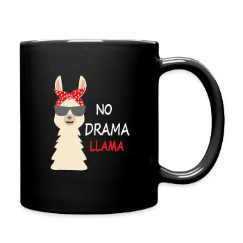 No Drama Llama - Full Colour Mug - black - Right