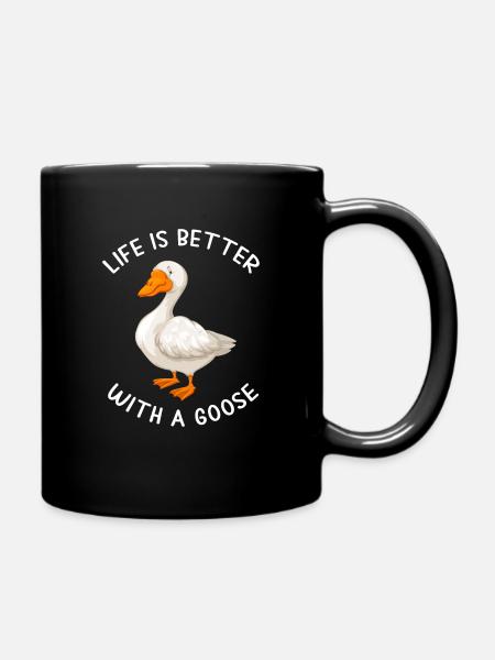 Gans Gänse Gans Shirt Lustige Gans Geschenkidee - Tasse einfarbig - Schwarz