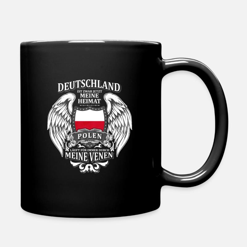 Polen - Tasse einfarbig - Schwarz