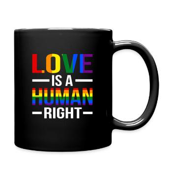 Lgbt - Tasse einfarbig - Schwarz - Rechts