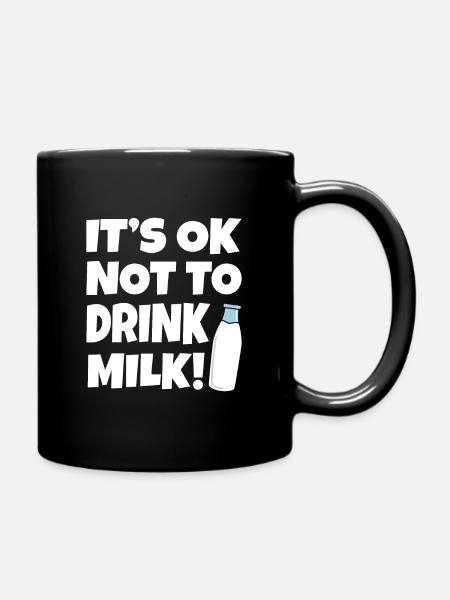 Milch - Tasse einfarbig - Schwarz