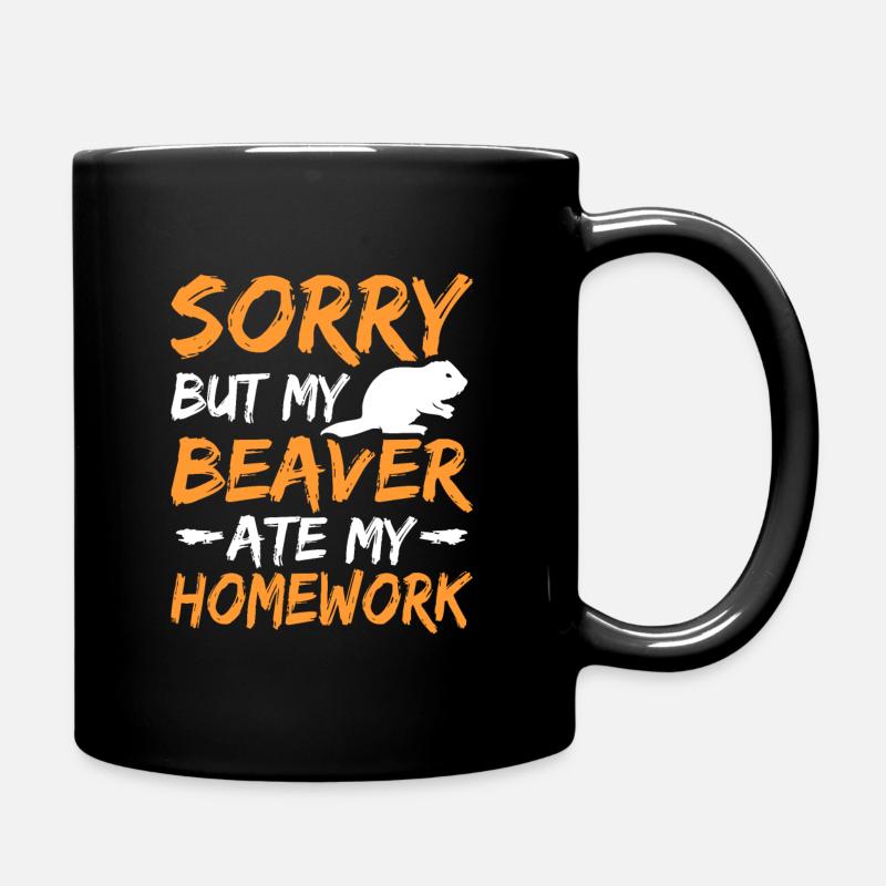 Biber - Tasse einfarbig - Schwarz