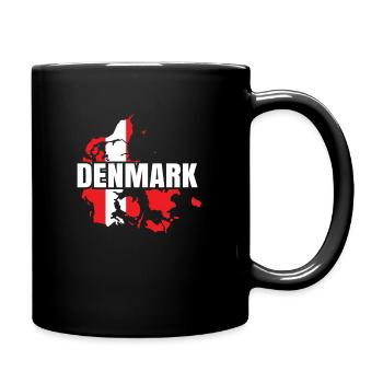 Denmark - Full Colour Mug - black - Right