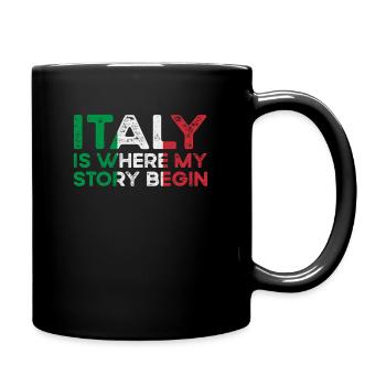 Italie - Mug uni - noir - Droite