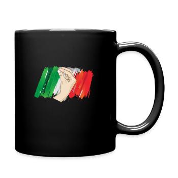 Italy Greeting Italian Italian - Full Colour Mug - black - Right