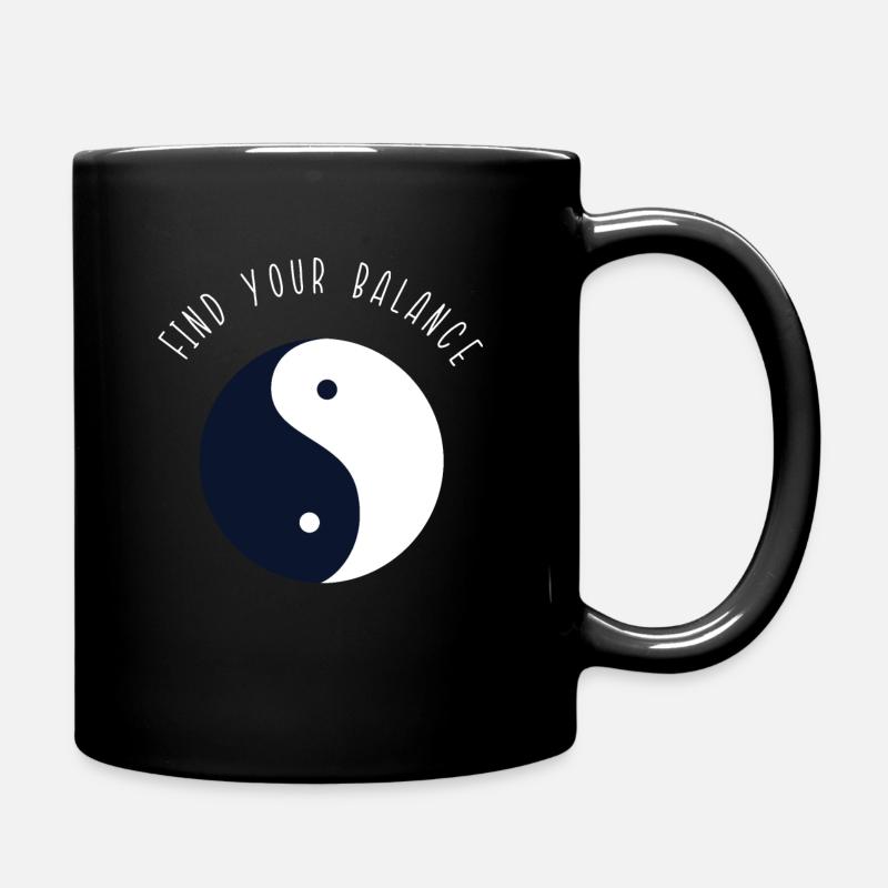 Yin et Yang - Mug uni - noir