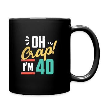 40e anniversaire - Mug uni - noir - Droite