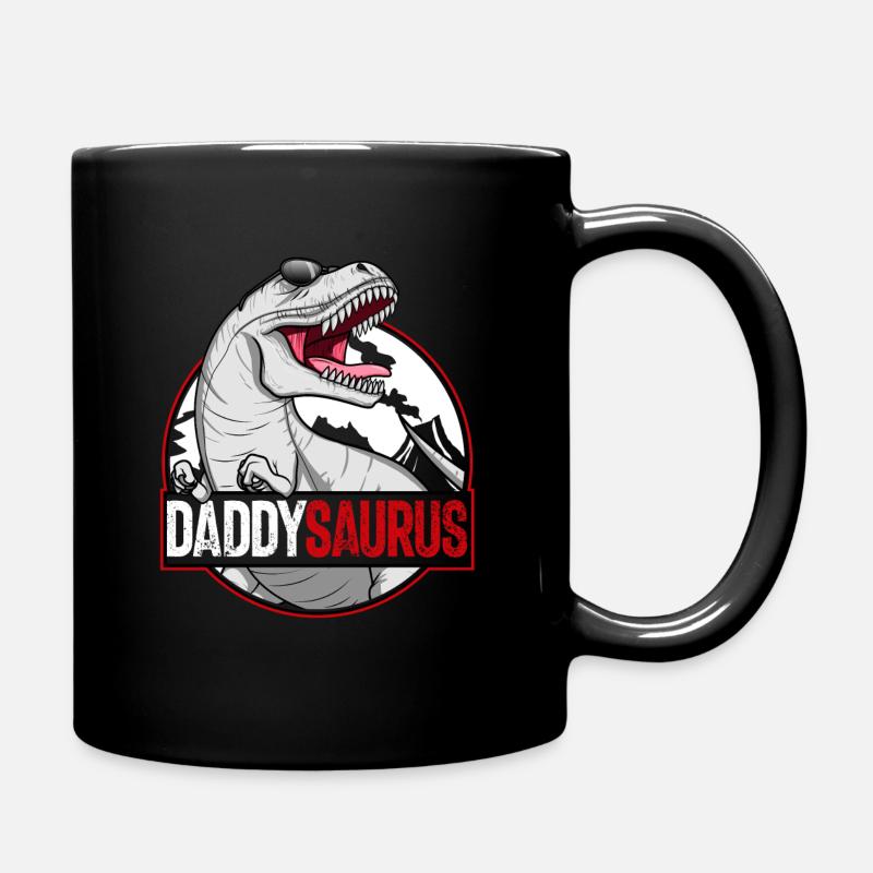 Daddy Saurus T-Rex Matching Family Dinosaurier Dad - Tasse einfarbig - Schwarz