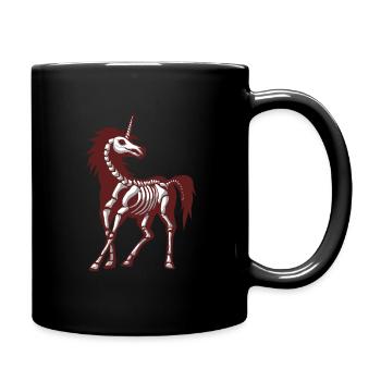 Gothic Unicorn Skeleton - Mug uni - noir - Droite