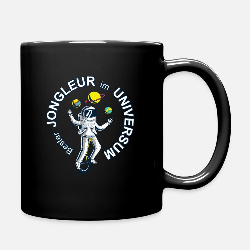 Astronaut ist bester Jongleur im Universum - Tasse einfarbig - Schwarz