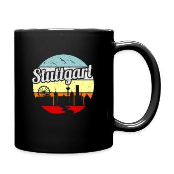Stuttgart - Tasse einfarbig - Schwarz - Rechts