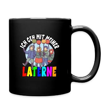 Laternenlauf Sankt Martin St Martin - Tasse einfarbig - Schwarz - Rechts