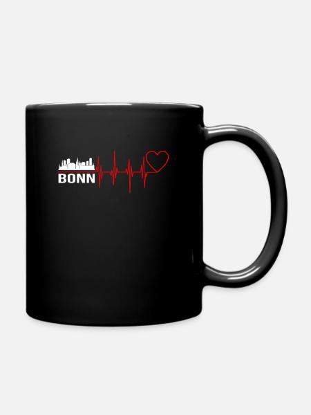 Bonn - Tasse einfarbig - Schwarz