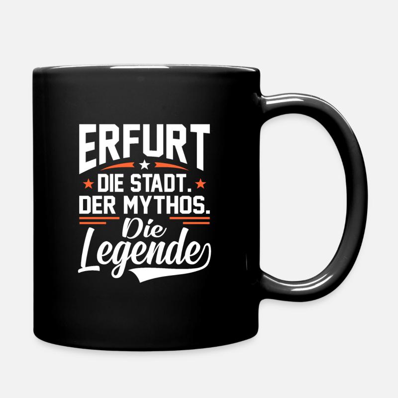 Erfurt - Tasse einfarbig - Schwarz