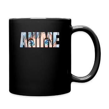 Anime - Tasse einfarbig - Schwarz - Rechts