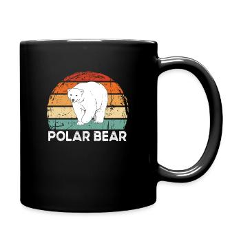 Polar bear - Full Colour Mug - black - Right