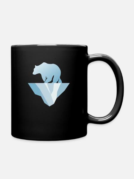 Eisbär - Tasse einfarbig - Schwarz