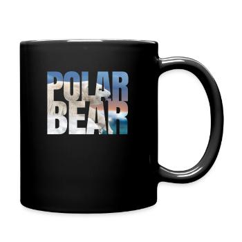 Polar bear - Full Colour Mug - black - Right