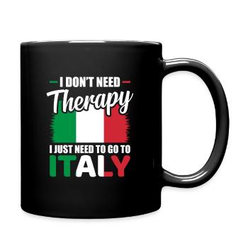 Italie - Mug uni - noir - Droite