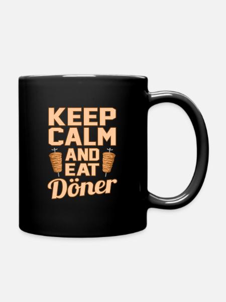 Döner - Tasse einfarbig - Schwarz